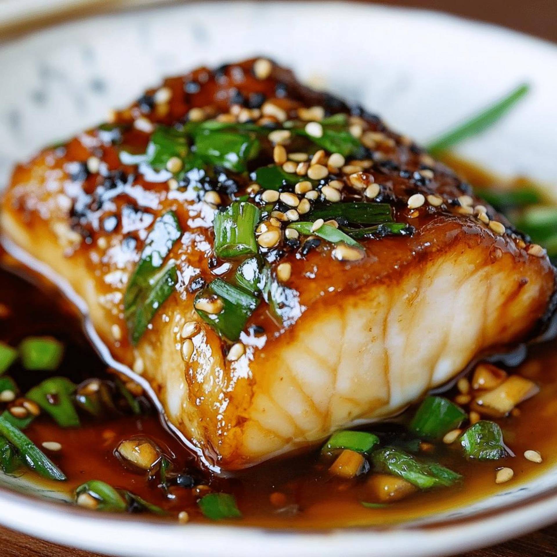Miso Glazed Hake